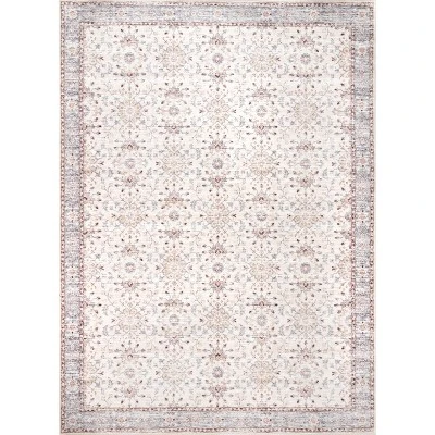 NuLOOM Gemma Machine Washable Transitional Floral Area Rug 12 NuLOOM Gemma Machine Washable Transitional Floral Area Rug - Image 12