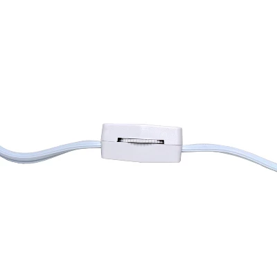 20.08" Traditional Ceramic Texture Imprint Winding Table Desk Lamp With Matching Fabric Shade Black - Creekwood Home 2 20.08" Traditional Ceramic Texture Imprint Winding Table Desk Lamp With Matching Fabric Shade Black - Creekwood Home - Image 2