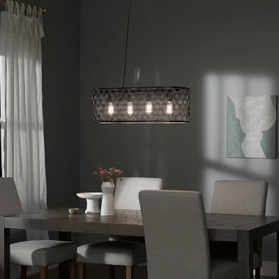 30" 4-Light Gianna Chandelier Black - River Of Goods 2 30" 4-Light Gianna Chandelier Black - River Of Goods - Image 2