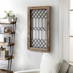 Wood Framed Metal Grate Wall Decor Brown - StyleCraft -Home Decor Series Store GUEST 26f8617d e196 4450 b601 00197e0f8995