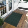 Dark Green Solid Doormat - (4'x6') - HomeTrax