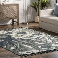 NuLOOM Thomas Paul Octopus Tasseled Area Rug -Home Decor Series Store GUEST 27cdd6cc 7fb3 45ff 8281 432b63a12852