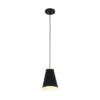 10.38" Metal Pendant Ceiling Light Black - Cresswell Lighting