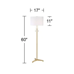 Possini Euro Design Encino Modern Tripod Floor Lamp Standing 60" Tall Brass Gold Metal Off White Fabric Drum Shade For Living Room Bedroom Office Home 10 Possini Euro Design Encino Modern Tripod Floor Lamp Standing 60" Tall Brass Gold Metal Off White Fabric Drum Shade For Living Room Bedroom Office Home -Home Decor Series Store GUEST 2804ff2d 7ac0 49c6 b869 7723a1d7e825