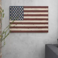 Metal Vintage Rectangular American Flag Wall Decor - Olivia & May -Home Decor Series Store GUEST 298ab7b2 1dea 431d a068 6acce039cde8