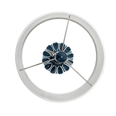 Moroccan Table Lamp With Fabric Shade Blue - Lalia Home 4 Moroccan Table Lamp With Fabric Shade Blue - Lalia Home - Image 4