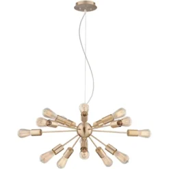 Possini Euro Design Hemingson Gold Large Chandelier 33" Wide Modern Sputnik 12-Light LED Fixture For Dining Room House Foyer Kitchen Island Entryway 12 Possini Euro Design Hemingson Gold Large Chandelier 33" Wide Modern Sputnik 12-Light LED Fixture For Dining Room House Foyer Kitchen Island Entryway -Home Decor Series Store GUEST 2c98b409 e6fb 45a0 aadb 8881a0a00519