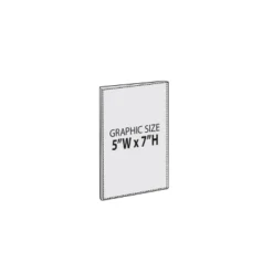 Azar Displays Clear Acrylic Magnet Back Photo Frames 5" W X 7" H - Vertical / Portrait, 2-Pack -Home Decor Series Store GUEST 2d362fb7 62f0 4880 990a e184caaa6c3a