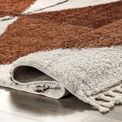 NuLOOM Kali Shaggy Diamond Tassel Area Rug 3 NuLOOM Kali Shaggy Diamond Tassel Area Rug - Image 3