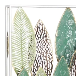 Metal Leaf Tall Cut-Out Wall Decor With Intricate Laser Cut Designs Green - Olivia & May -Home Decor Series Store GUEST 2e77d8fe 6902 4c30 bebb 3ec9b6b844b5