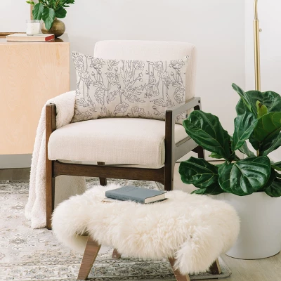 Holli Zollinger POPPY GREY Oblong Throw Pillow - Society6 1 Holli Zollinger POPPY GREY Oblong Throw Pillow - Society6