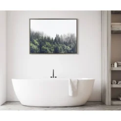 28" X 38" Sylvie Lush Green Forest On A Foggy Day Framed Canvas Gray - Kate & Laurel All Things Decor 8 28" X 38" Sylvie Lush Green Forest On A Foggy Day Framed Canvas Gray - Kate & Laurel All Things Decor -Home Decor Series Store GUEST 2f555af6 070a 4023 9d8f db4bc93e4b6b