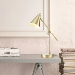 18" Tacoma Balance Arm Desk Lamp Matte Brass - Globe Electric -Home Decor Series Store GUEST 2fa4d64f 203e 47da 8447 ea16af8a601b