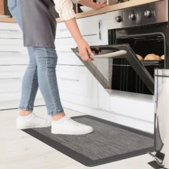 World Rug Gallery Textline Bordered Anti-Fatigue Standing Mat -Home Decor Series Store GUEST 307f82c5 116f 4b51 a590 4bf36df07b75