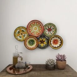 Metal Plate Wall Decor With Spanish Designs Black - Olivia & May -Home Decor Series Store GUEST 3159a210 bd0c 4e11 988d 9d4136aed54e