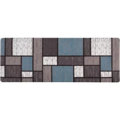 World Rug Gallery Contemporary Modern Boxes Anti Fatigue Standing Mat -Home Decor Series Store GUEST 327e8291 4f01 48f3 b968 f5af5497e6bc