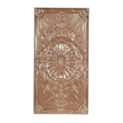 Metal Scroll Wall Decor With Embossed Details White - Olivia & May -Home Decor Series Store GUEST 33b3e624 6d19 4e26 a818 7708b9a89b01