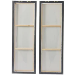 Set Of 2 Canvas Bird Feathers Framed Wall Arts With Silver Frames Blue - Olivia & May -Home Decor Series Store GUEST 346ba185 6b55 4fe3 9d87 14379cb577e5