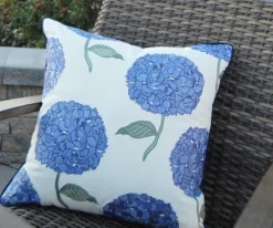 RightSide Designs Hydrangea Pattern Indoor / Outdoor Throw Pillow -Home Decor Series Store GUEST 3599abe4 ea1d 4864 a43c 241796e0ce4c