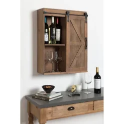 Decorative Wall Storage Cabinet With Sliding Barn Door Rustic Brown - Kate & Laurel All Things Decor 15 Decorative Wall Storage Cabinet With Sliding Barn Door Rustic Brown - Kate & Laurel All Things Decor -Home Decor Series Store GUEST 36404853 93b9 4f4b 8c67 b0959660acb9