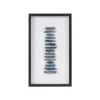 Cerulean Stones Real Natural Agate Framed Shadowbox Blue - Martha Stewart