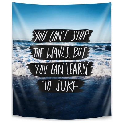 Americanflat Learn To Surf By Leah Flores Wall Tapestry 4 Americanflat Learn To Surf By Leah Flores Wall Tapestry - Image 4