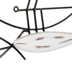 Metal Fish Striped Wall Decor With Metal Wire Designs Brown - Olivia & May -Home Decor Series Store GUEST 38f2863e 66dc 41b2 ac4f f5e6fd47b1fd