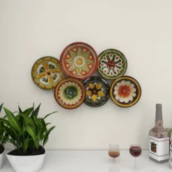 Metal Plate Wall Decor With Spanish Designs Black - Olivia & May -Home Decor Series Store GUEST 39b26774 cb16 41d9 9d59 6d8d7714bd82