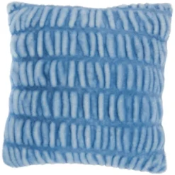 20"x20" Oversize Faux Fur Ruched Rabbit Square Throw Pillow - Mina Victory -Home Decor Series Store GUEST 3b7d3b58 e63b 41b1 8dac 0780df1f77ed