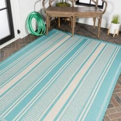 Haynes Modern Double Stripe Indoor/Outdoor Area Rug - JONATHAN Y -Home Decor Series Store GUEST 3bf05b6c 17c3 4701 a10d a0d84655e5b2