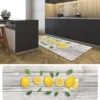 J&V TEXTILES 20" X 55" Oversized Cushioned Anti-Fatigue Kitchen Runner Mat (Lemons)