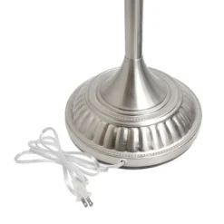 1-Light Classic Torchiere Floor Lamp With Marbleized Glass Shade Brushed Nickel - Lalia Home -Home Decor Series Store GUEST 3ee14643 c348 4733 b3ad 0e36a2d7ec4a