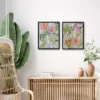 Americanflat 2 Piece 16x20 Wrapped Canvas Set - Tropical Blooms By PI Creative Art - Botanical Wall Art