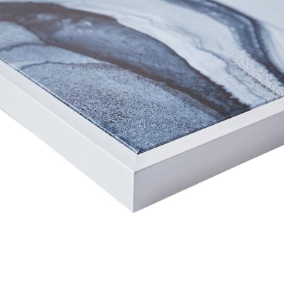 (Set Of 2) 23.5" X 29.5"Ethereal Printed Framed Canvas Decorative Wall Art Set Blue 5 (Set Of 2) 23.5" X 29.5"Ethereal Printed Framed Canvas Decorative Wall Art Set Blue - Image 5