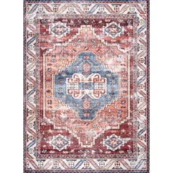 NuLOOM Marli Machine Washable Faded Medallion Area Rug 21 NuLOOM Marli Machine Washable Faded Medallion Area Rug -Home Decor Series Store GUEST 41f71d10 a0a1 46e2 8b51 9792e46e2a4f
