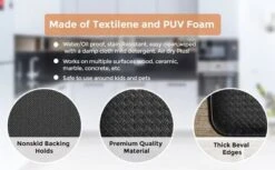 Vino 10438 20" X 36" Oil & Stain Resistant Anti-Fatigue Kitchen Floor Mat