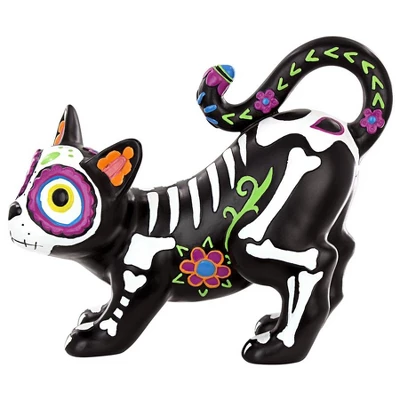 Design Toscano Dia De Los Muertos El Gatto Sugar Skull Cat Statue 5 Design Toscano Dia De Los Muertos El Gatto Sugar Skull Cat Statue - Image 5