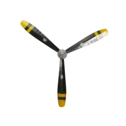 31" X 27" Metal Airplane Propeller 3 Blade Wall Decor With Aviation Detailing Black - Olivia & May -Home Decor Series Store GUEST 4290253c 3392 4083 b65a 32032795b6ce