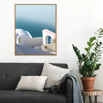 22" X 28" Santorini Greek Architecture II By Sara Zieve Miller Framed Canvas Wall Art Light Brown - Amanti Art 5 22" X 28" Santorini Greek Architecture II By Sara Zieve Miller Framed Canvas Wall Art Light Brown - Amanti Art - Image 5