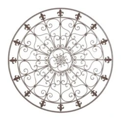 Metal Fleur De Lis Scrollwork And Wall Decor Black - Olivia & May -Home Decor Series Store GUEST 44acaa45 5b49 4074 8d22 bbf381eb611e