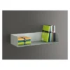 31.5" X 5.9" Floating Wall Shelf White - Dolle Shelving