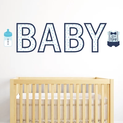 Big Dot Of Happiness It's A Boy - Peel And Stick Blue Baby Shower Standard Banner Wall Decals - Baby 1 Big Dot Of Happiness It's A Boy - Peel And Stick Blue Baby Shower Standard Banner Wall Decals - Baby