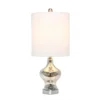 Paseo Mercury Table Lamp With Fabric Shade Silver - Lalia Home