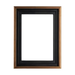 Creative Mark Illusions Floater Frame For 3/4" Depth Stretched Canvas Paintings & Artwork - [Black With Antique Gold] -Home Decor Series Store GUEST 467fbab5 ef39 4c05 89fb e146835e9672