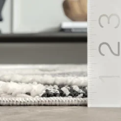 NuLOOM Journey Shaggy Checkered Tiles Tassel Area Rug -Home Decor Series Store GUEST 46b40d46 e032 4d66 912b 84aee3ccf4bd