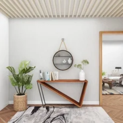 Metal Round 2 Shelf Wall Shelf With Hanging Rope Black - Olivia & May -Home Decor Series Store GUEST 46cee1c9 2b61 47d9 a7a7 7feccfce58c9