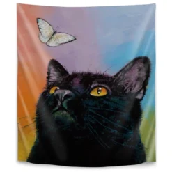 Americanflat Black Cat Butterfly By Michael Creese Wall Tapestry 7 Americanflat Black Cat Butterfly By Michael Creese Wall Tapestry -Home Decor Series Store GUEST 47a26693 f0b5 4755 8735 f8a9f4c26c4e