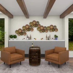 Metal Plate Wall Decor With Spanish Designs Black - Olivia & May -Home Decor Series Store GUEST 47bbacba 6732 4e20 a360 fdced8137ba3