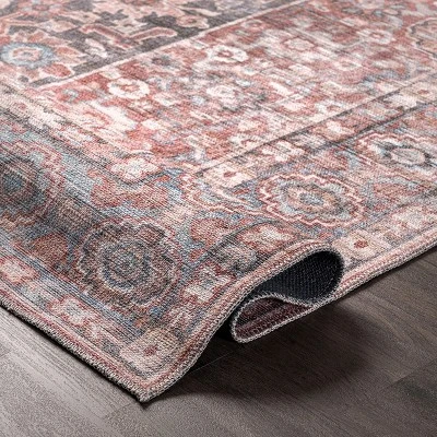 NuLOOM Darcey Machine Washable Traditional Floral Medallion Area Rug 3 NuLOOM Darcey Machine Washable Traditional Floral Medallion Area Rug - Image 3