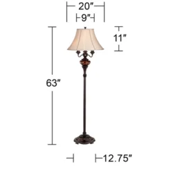 Barnes And Ivy Traditional Floor Lamp 4-Light 63" Tall Lush Bronze Tortoise Glass Font Bell Shade For Living Room Reading Bedroom Office 15 Barnes And Ivy Traditional Floor Lamp 4-Light 63" Tall Lush Bronze Tortoise Glass Font Bell Shade For Living Room Reading Bedroom Office -Home Decor Series Store GUEST 49763648 a110 4086 bf8c bb2988e57f41